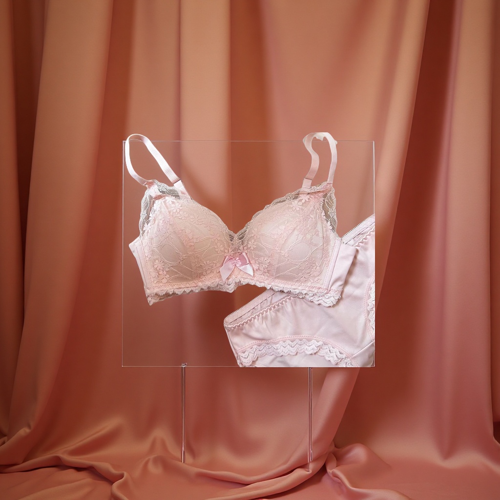 内衣冰丝无痕/内衣/文胸女无肩带性感/华歌尔背心式文胸/大码内衣白底实物图