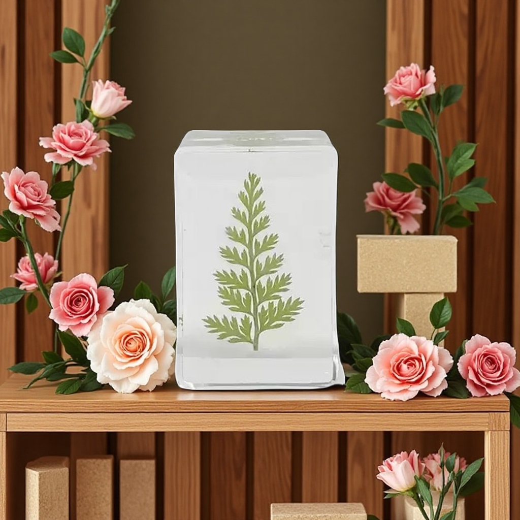 琥珀树脂干花小书镇手工摆件文艺创意装饰品家居摆设礼品