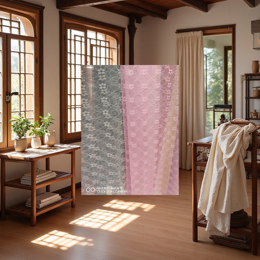 家居蚊帐婴儿床罩餐桌菜罩提花网纱面料防蚊防虫透气耐用多款可选