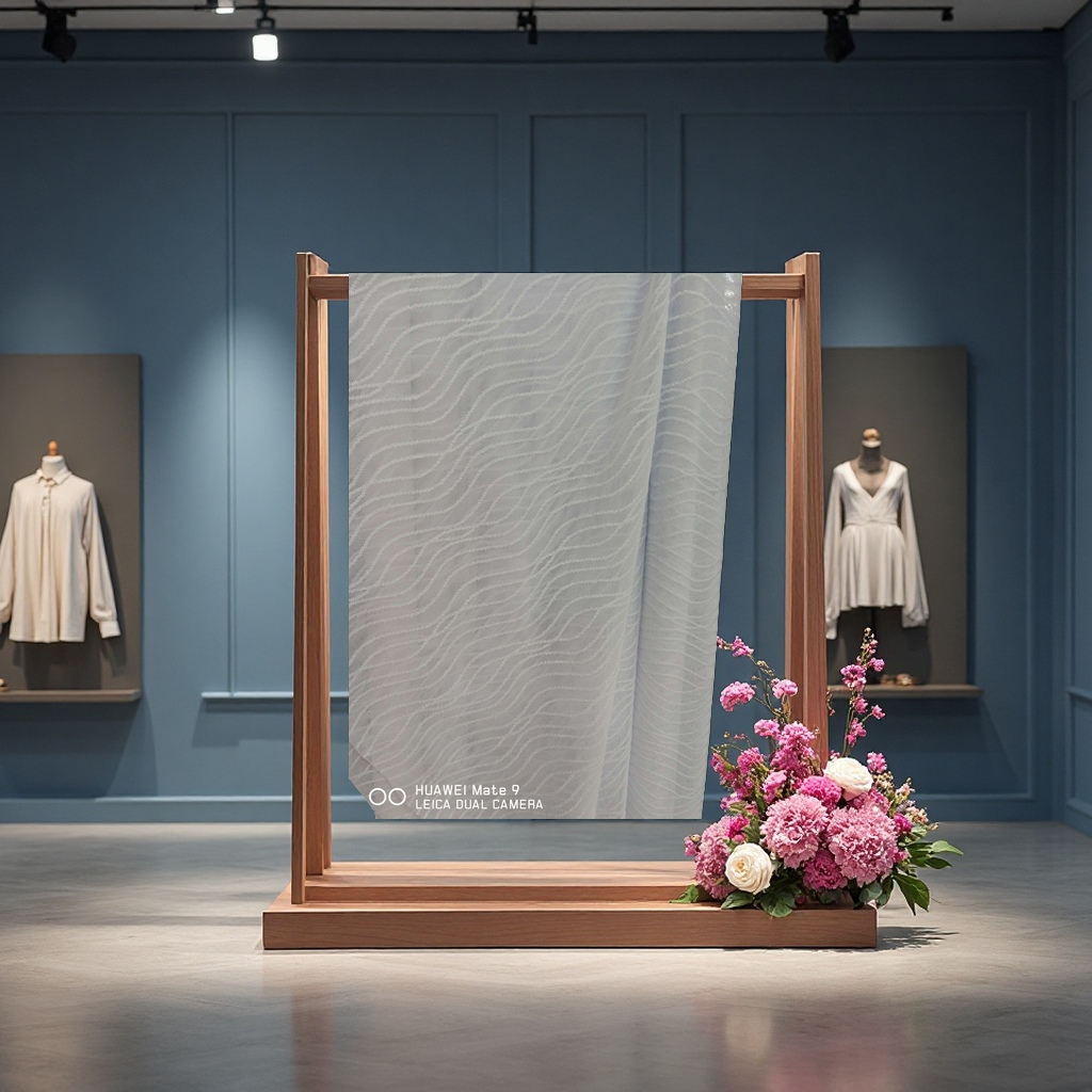 时尚服饰涤氨材质高弹性经编面料产品
产品图