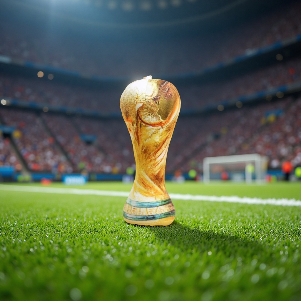 世界杯冠军奖杯毛绒玩具17cm 纪念收藏礼品柔软抱枕布艺摆件