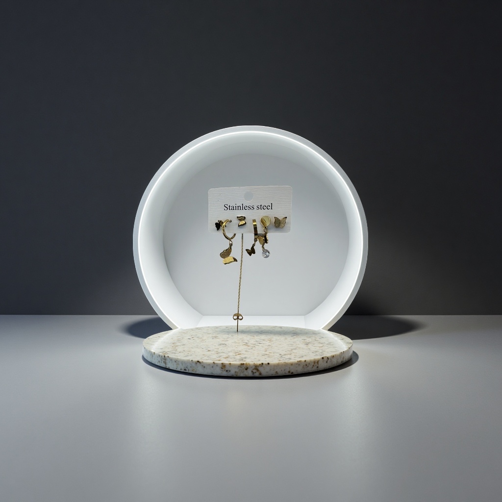 六件套小耳钉简约时尚耳饰耳钉组合女生气质百搭耳饰品配饰礼物