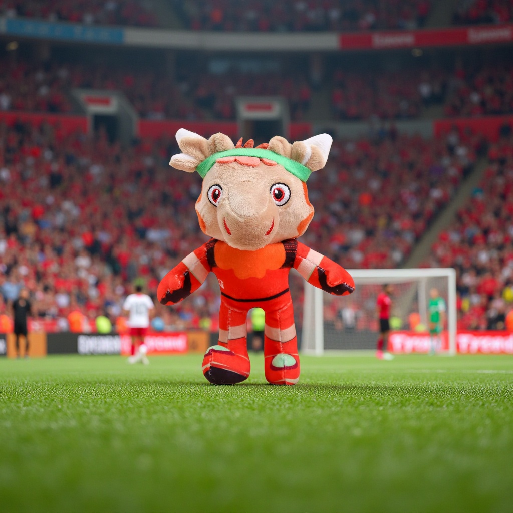 美加墨世界杯吉祥物驼鹿毛绒挂件18cm毛绒玩具可爱卡通摆件礼物