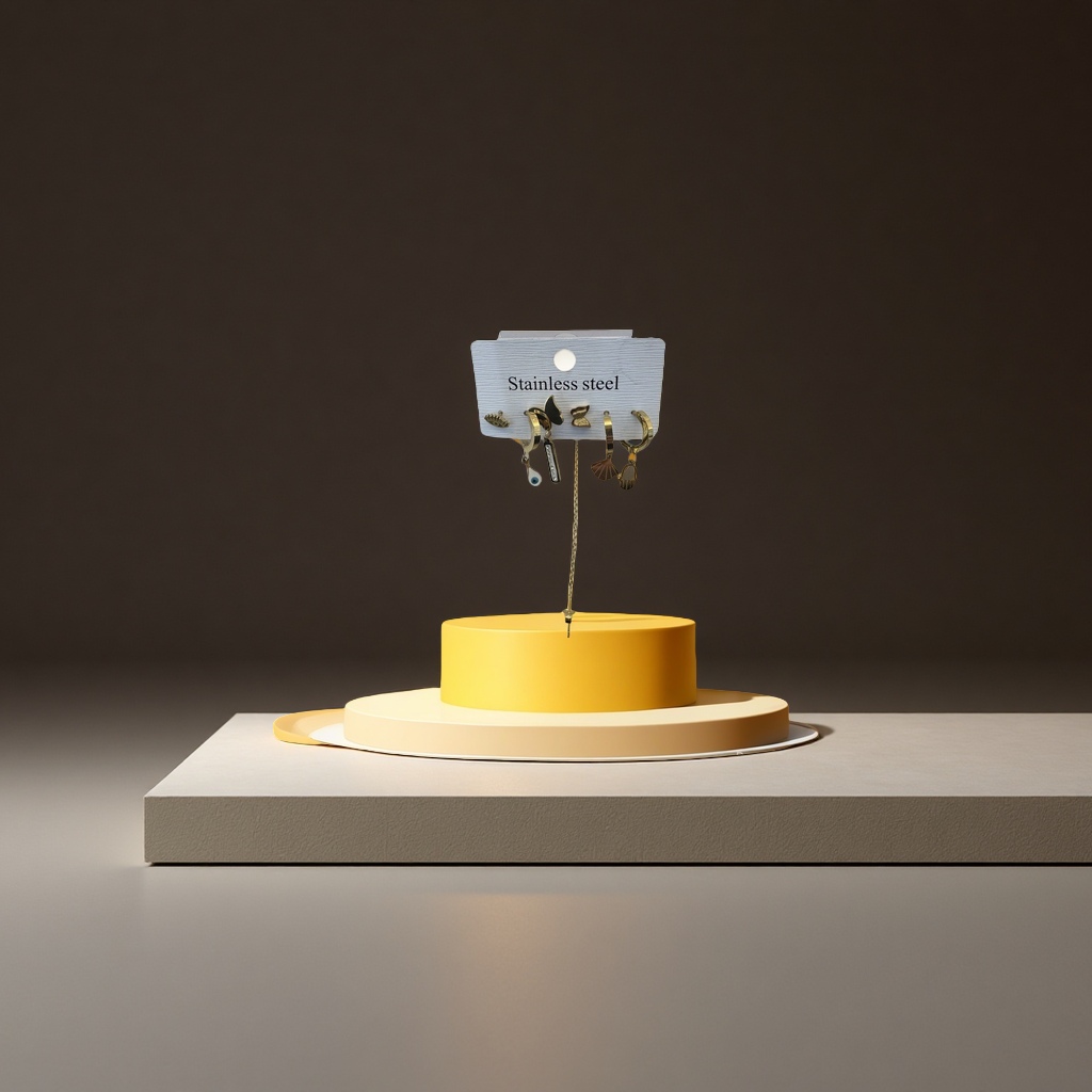 六件套小耳钉时尚简约耳饰女生气质百搭耳钉耳饰品潮流款式多样