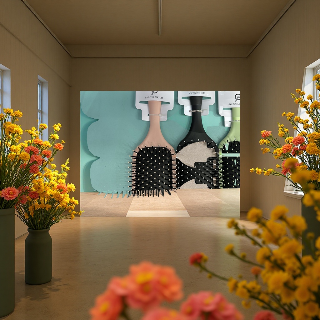 Fashionable winter massage comb, smooth hair strands, anti-static portable hairdressing and hair care comb, suitable for both men and women Specification image