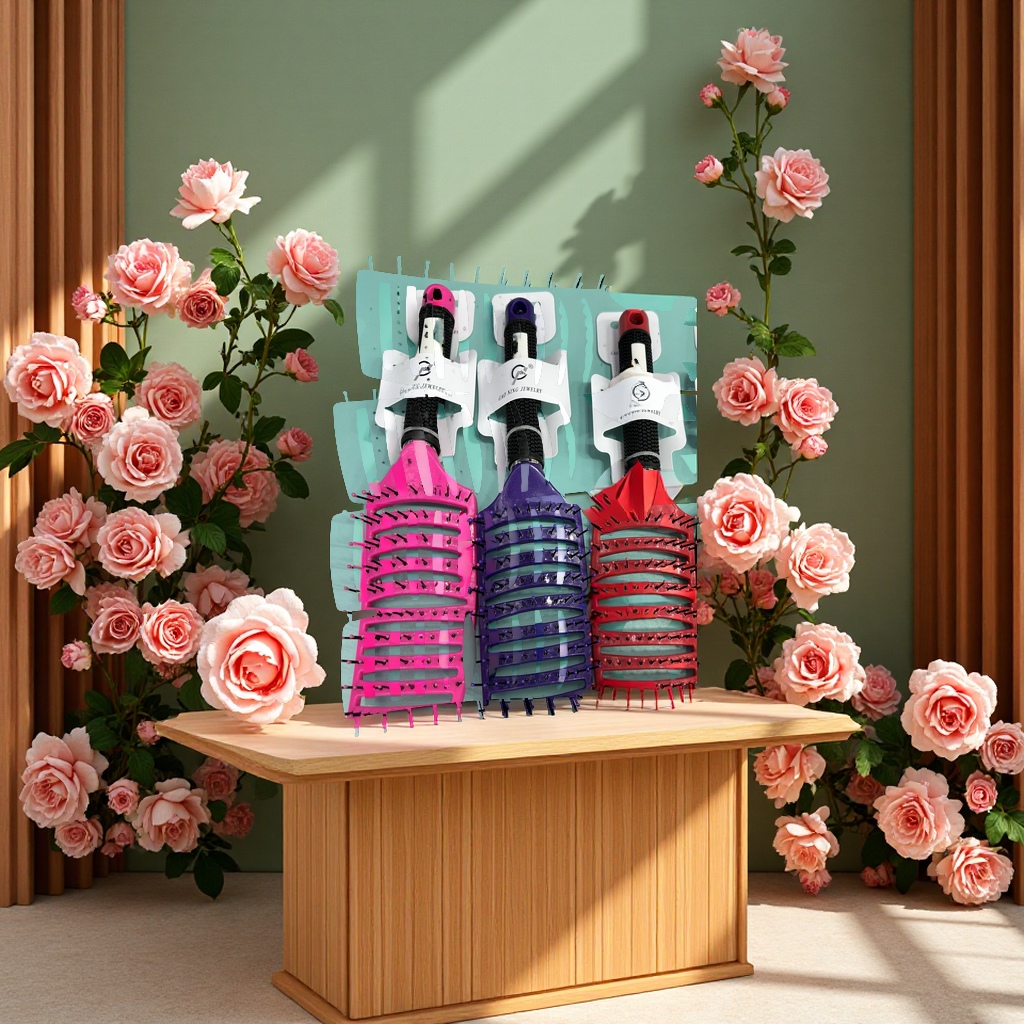 镂空新款时尚梳子轻盈便携整理发型美发工具男女通用木梳子