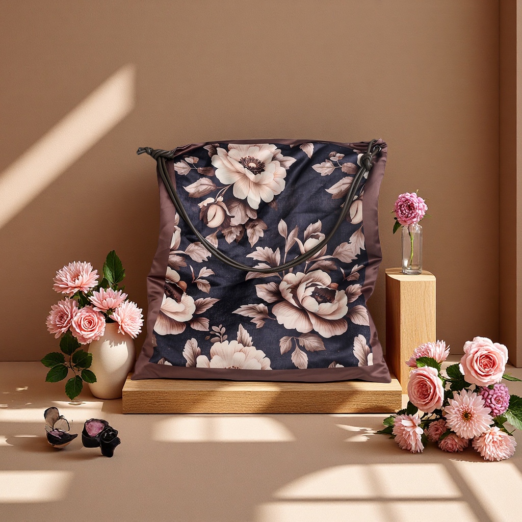 购物袋白底实物图