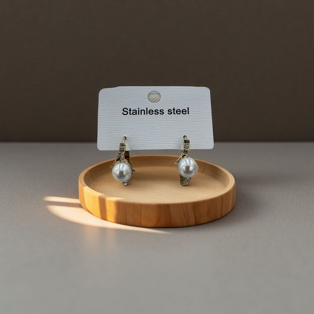 时尚简约珍珠耳环气质优雅耳饰女百搭潮流耳坠配饰礼物