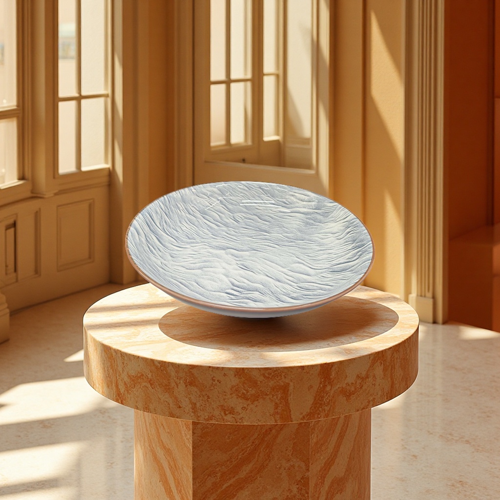 The new multi-color and patterned creative ceramic fruit plate for household tableware decoration is fashionable and simple