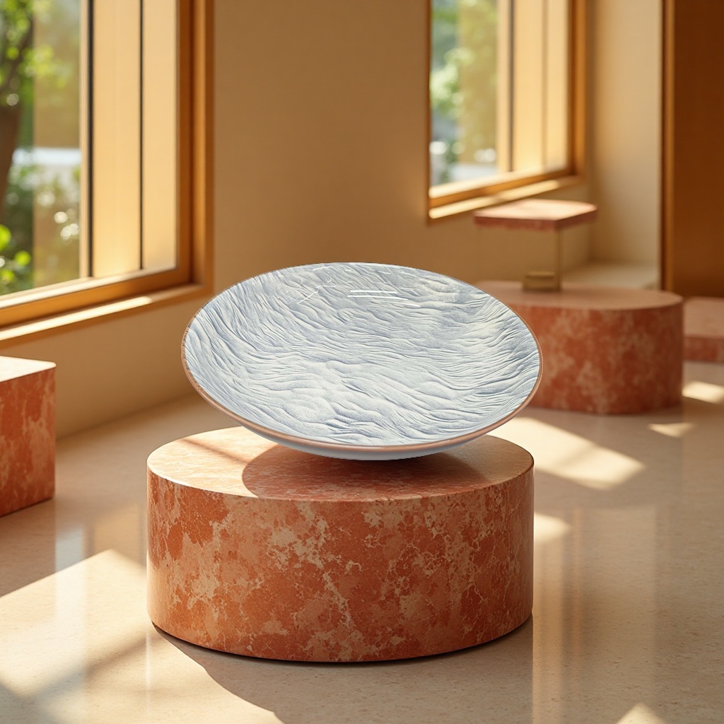 The new multi-color and patterned creative ceramic fruit plate for household tableware decoration is fashionable and simple details Picture