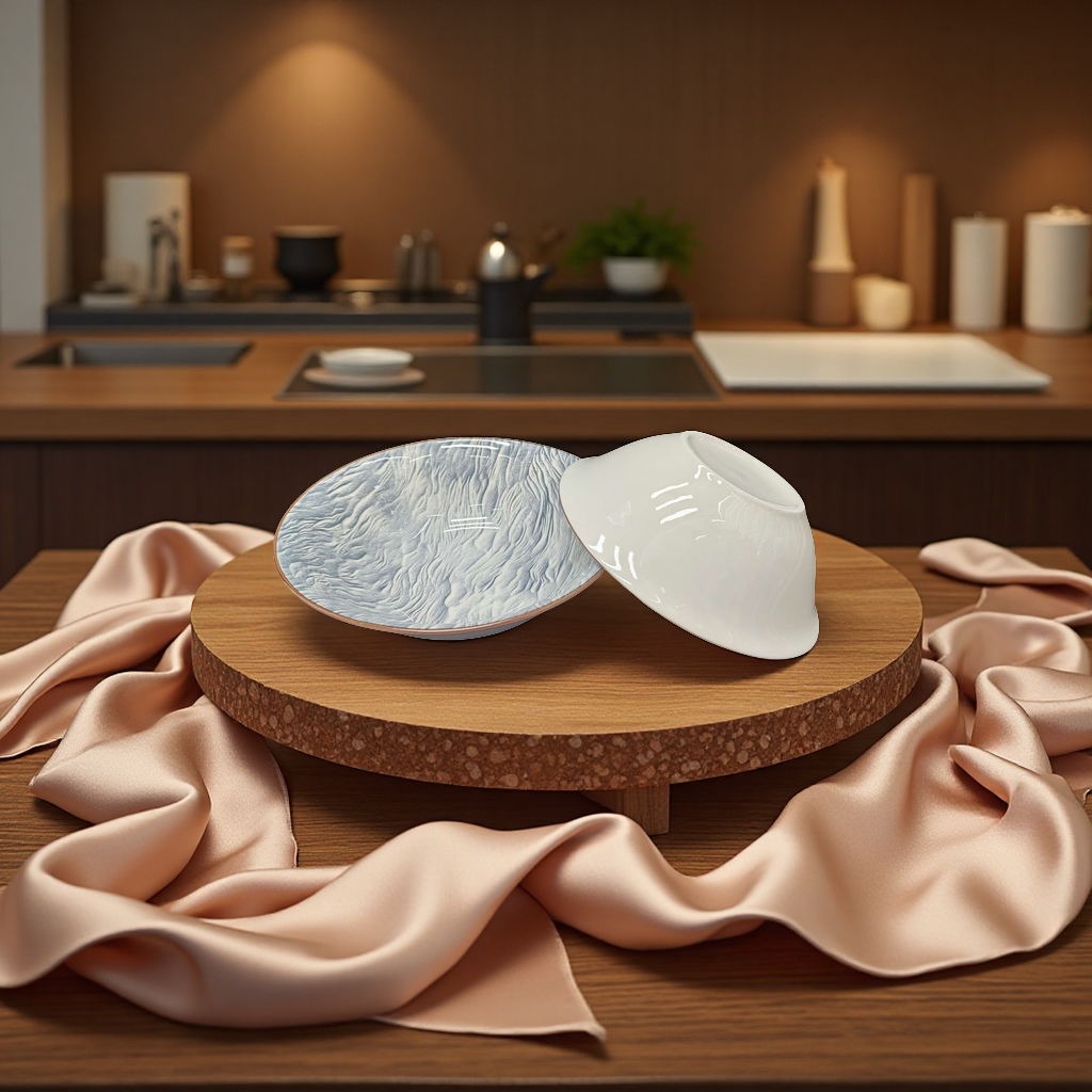 Wedding ceramic plate and bowl set, household tableware, creative tableware set, ceramic bowls, salad bowls, wheat straw square bowls, decorations 132242091 details Picture