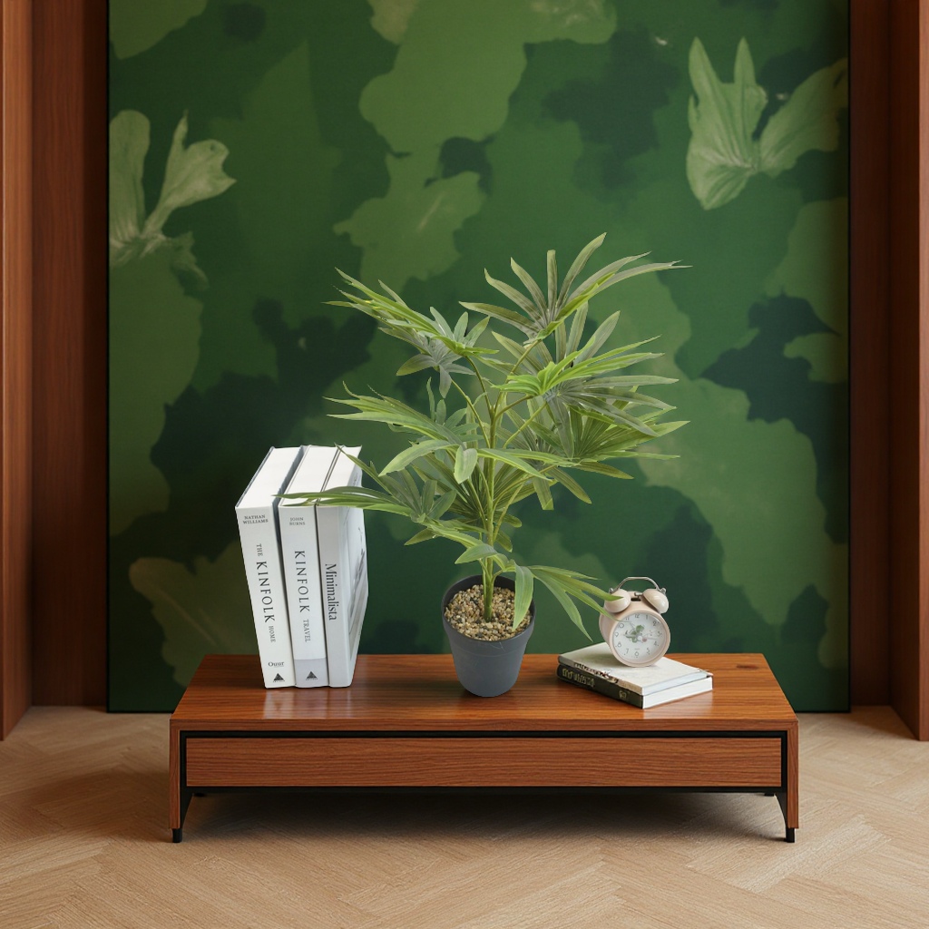 Jinshan Palm artificial potted plant, indoor green plant, home decoration, landscape gardening, pet bonsai, artificial plant Specification image