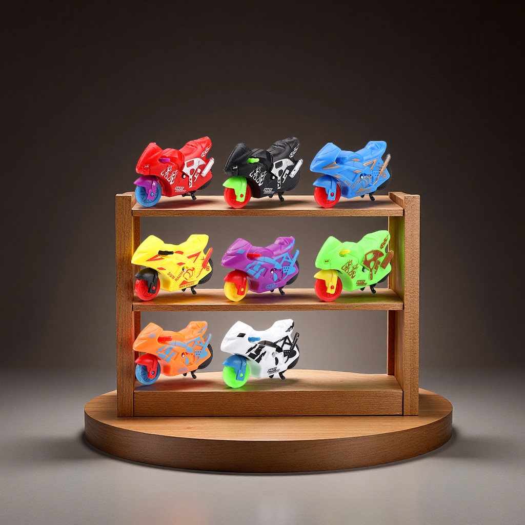 回力仿真摩托车儿童玩具酷炫惯性塑料小车礼品电动遥控回力车适合男孩女孩