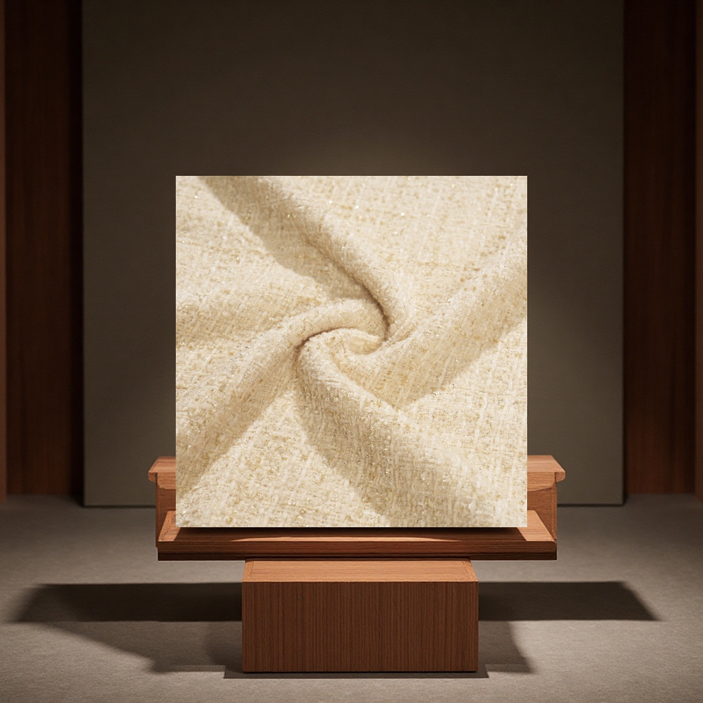 Mokashi's light luxury chanel-style tweed hats, bags, clothes, dolls, handcrafted fabrics, high-end plain fabric textiles, leather, and cotton fabrics Item Picture