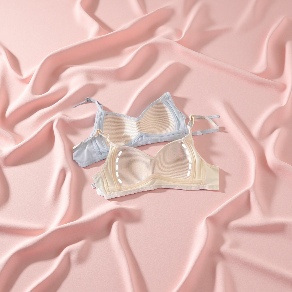 This lightweight, seamless and sweet bra is a breathable lingerie for girls, students, and cross-border trade. It has no steel bars Specification image