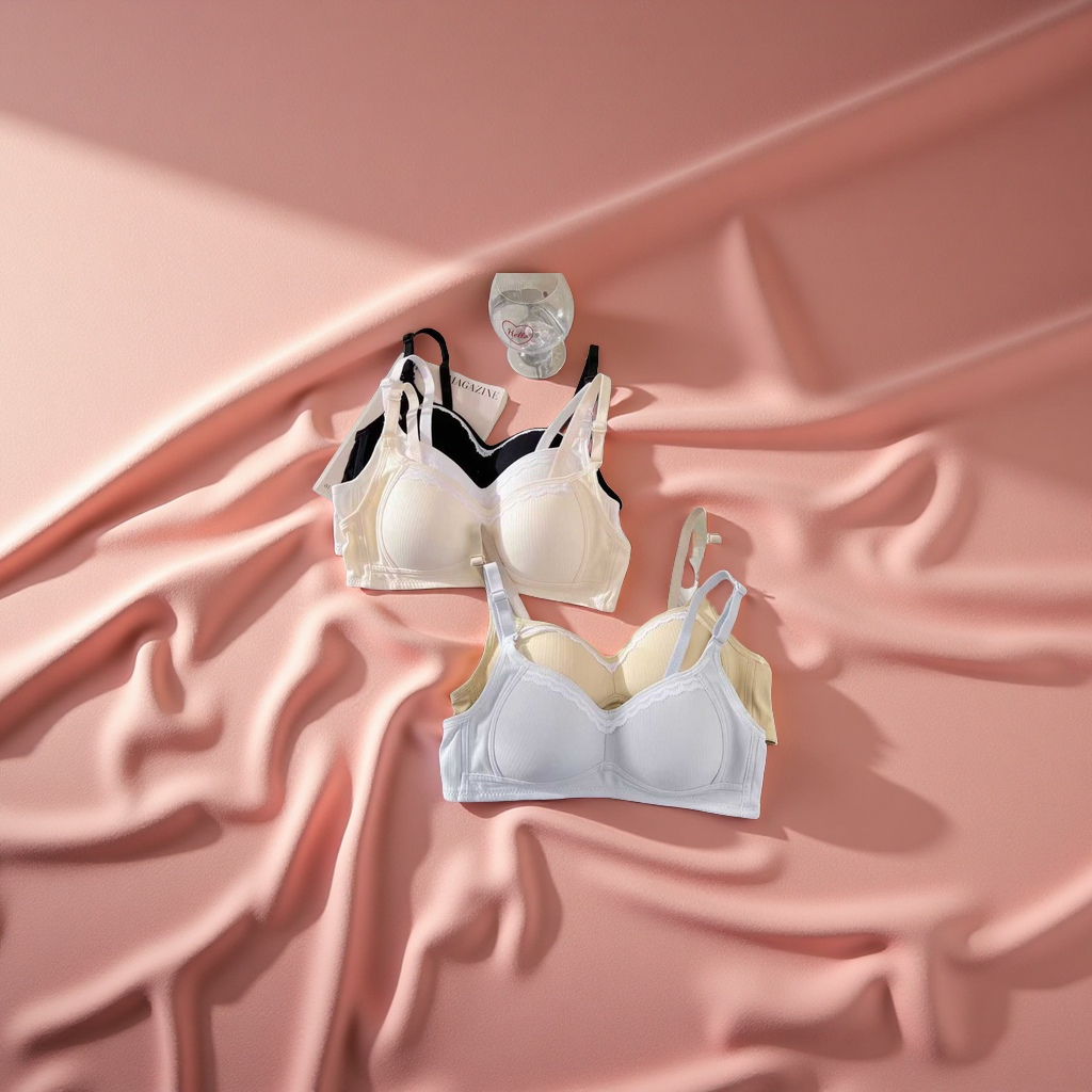 内衣冰丝无痕/内衣/文胸女无肩带性感/华歌尔背心式文胸/生理裤产品图