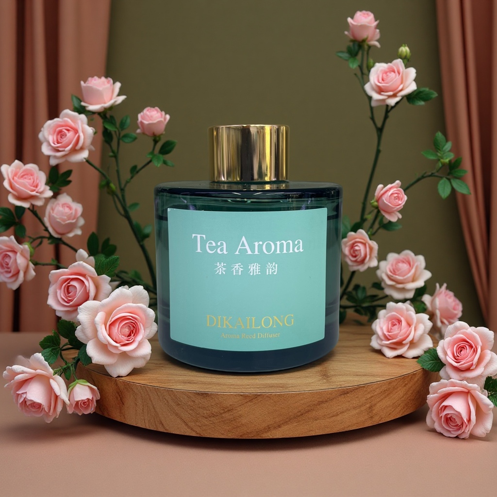 香薰茶香雅韵香氛蜡烛室内香薰持久淡雅清新香气放松香炉香料