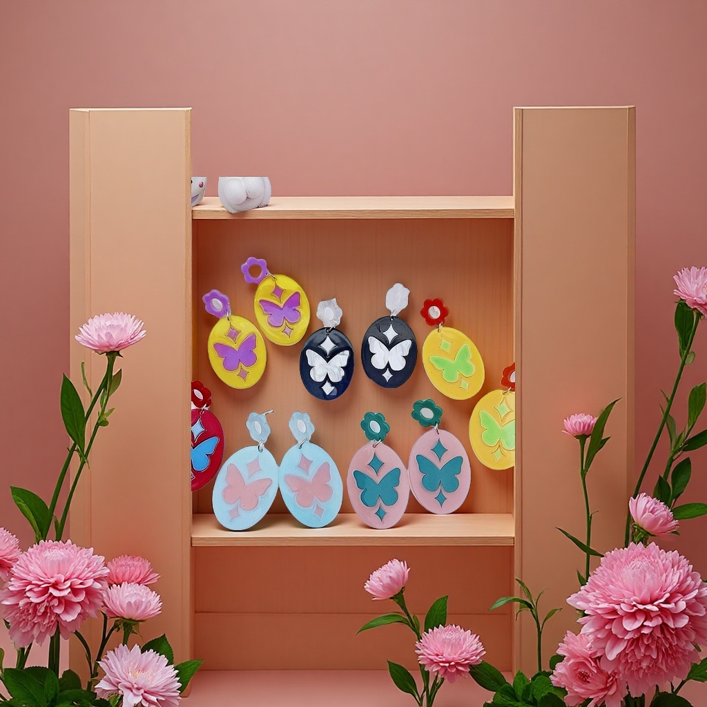 Fashionable and simple metal earrings, versatile earrings for women's charm, trendy and individual earrings, stud earrings, and other accessories for girls Application Scenario