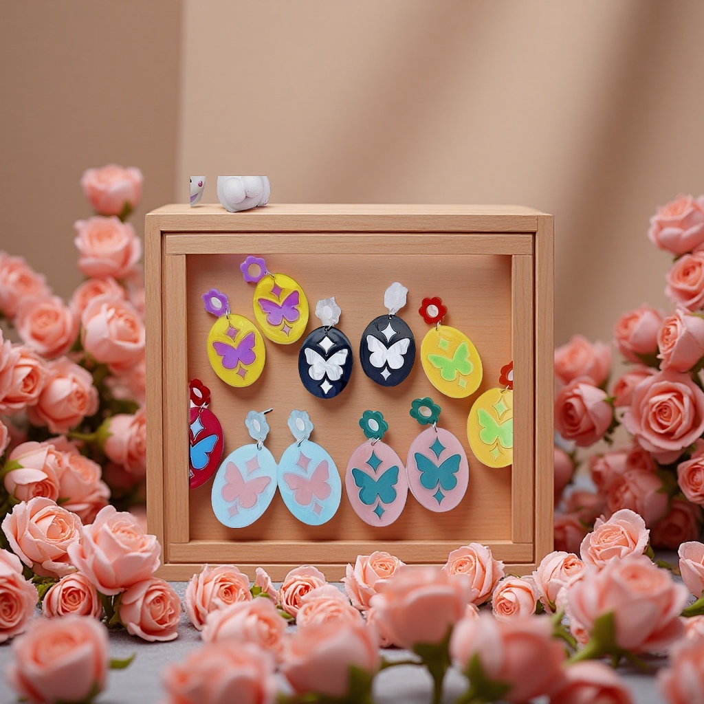 Fashionable and simple metal earrings, versatile earrings for women's charm, trendy and individual earrings, stud earrings, and other accessories for girls Specification image