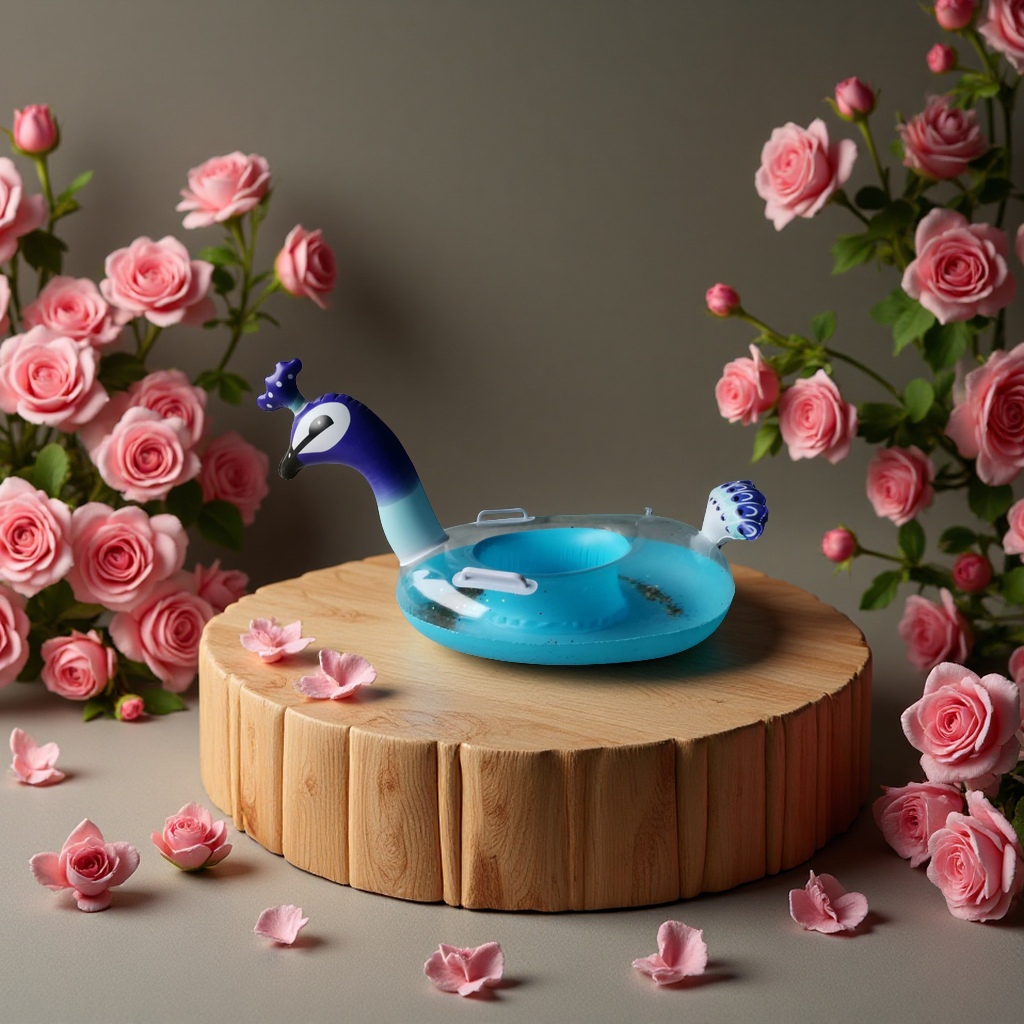 The sequined children's boat, a colorful float, is safe and durable, suitable for water play and children's swimming toys details Picture