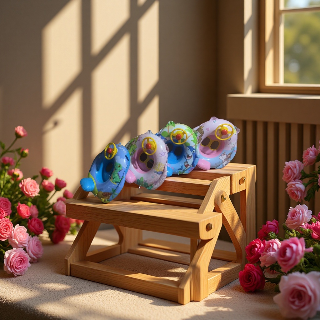 Children's horn boat colorful inflatable toys are suitable for water entertainment, safe and durable, and suitable for family outdoor leisure details Picture