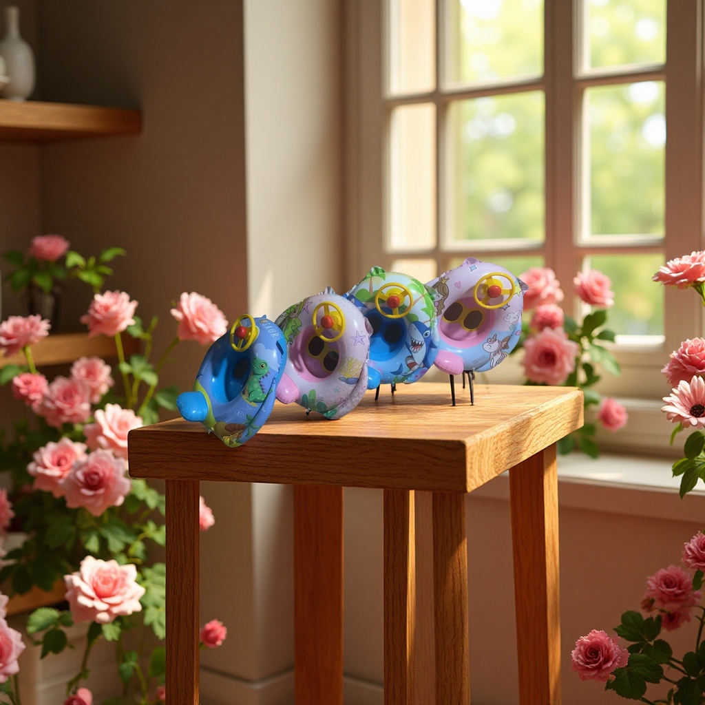 Children's horn boat colorful inflatable toys are suitable for water entertainment, safe and durable, and suitable for family outdoor leisure Application Scenario