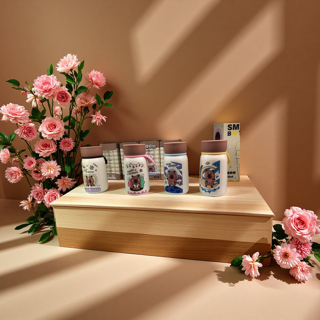 美耐皓不锈钢保温水壶大容量便携户外旅行热水瓶350ml防漏耐摔

