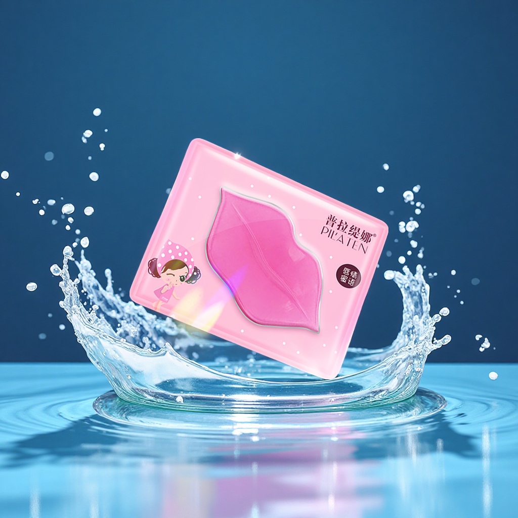 普拉缇娜胶原蛋白水晶唇膜单片补水滋润唇部肌肤润色唇贴批发美容护肤彩妆唇部护理唇膜唇霜