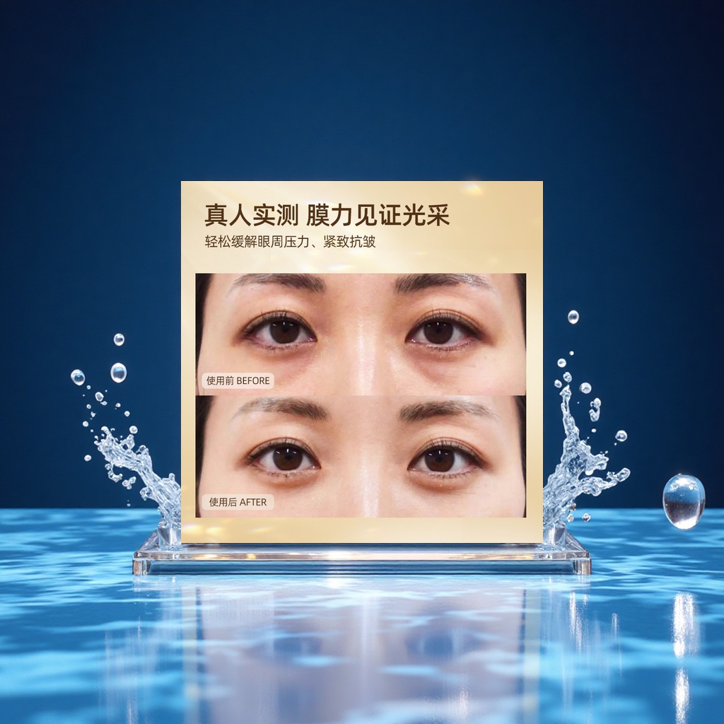 Platina Collagen Soothing Eye Mask, Single Piece Moisturizing Eye Skin Care, Individual Packaging Wholesale Beauty, Skin Care And Makeup Application Scenario