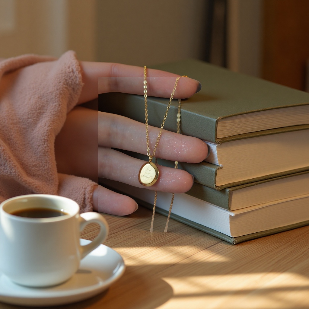 Stainless steel necklace, simple and fashionable, versatile pendant necklace for couples, as a gift detail image 4