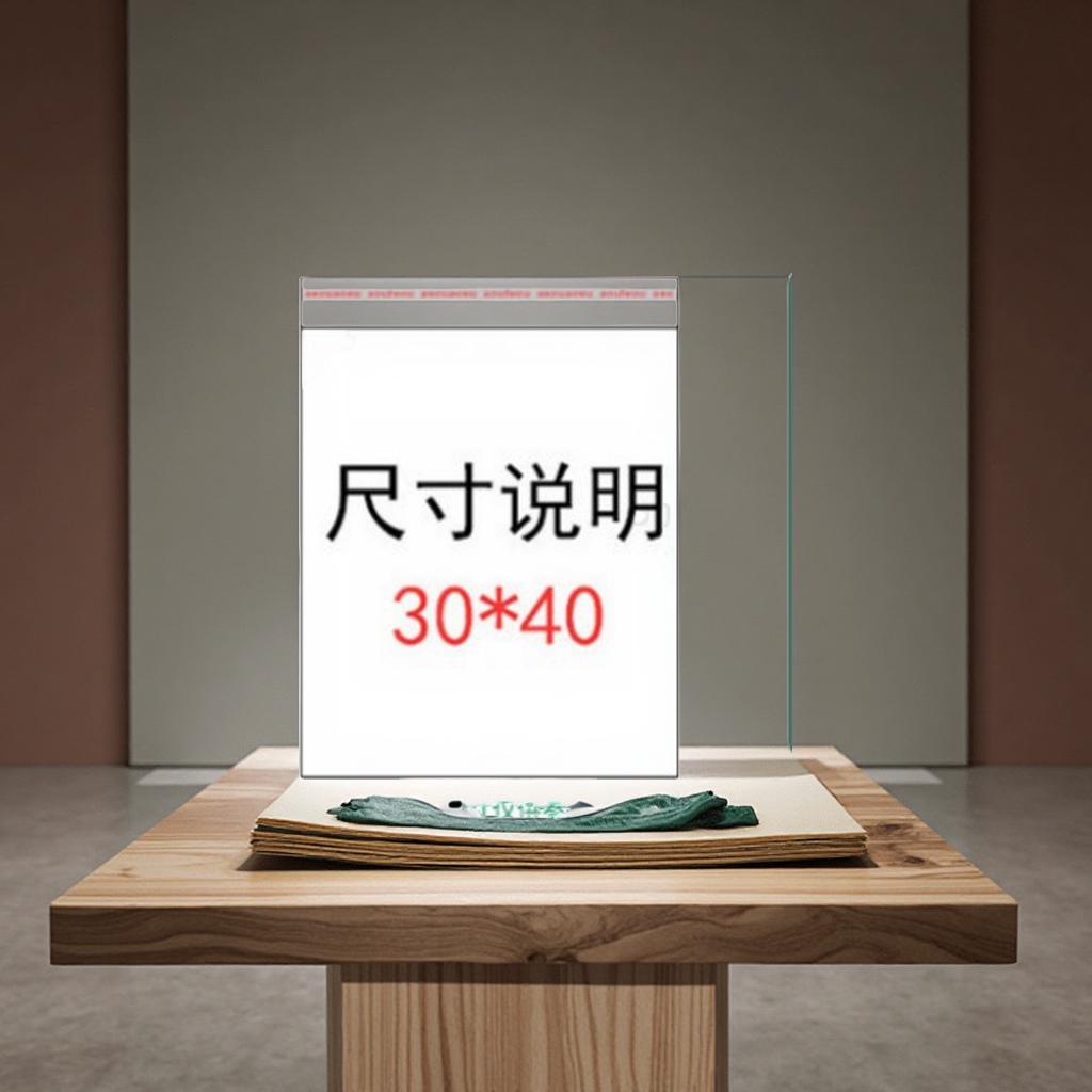 Transparent plastic clothing packaging bags, self-adhesive opp self-adhesive bags, general merchandise, New Year pictures, small accessories self-adhesive bags, packaging bags, plastic films Application Scenario