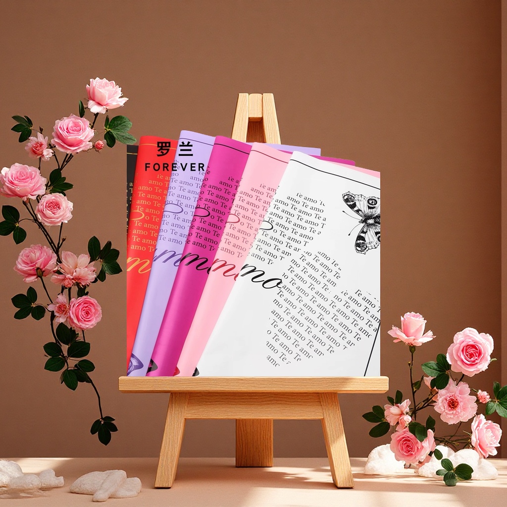 包装纸多彩印花环保手工包装材料宽幅创意包装纸卷