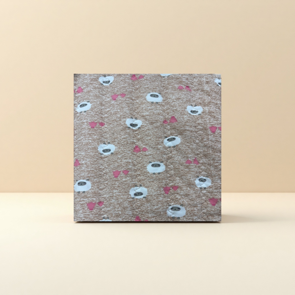 Printed milk silk quilted fabric, fashionable and warm, new autumn and winter collection, light, comfortable and warm clothing accessories detail image 1