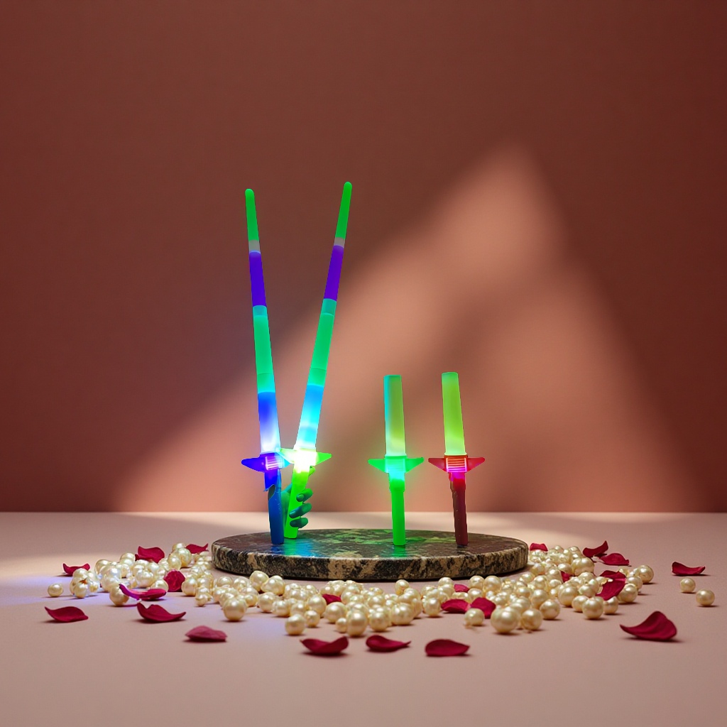 发光棒闪光棒演唱会专用彩色LED手持舞台表演夜光棒节日派对必备