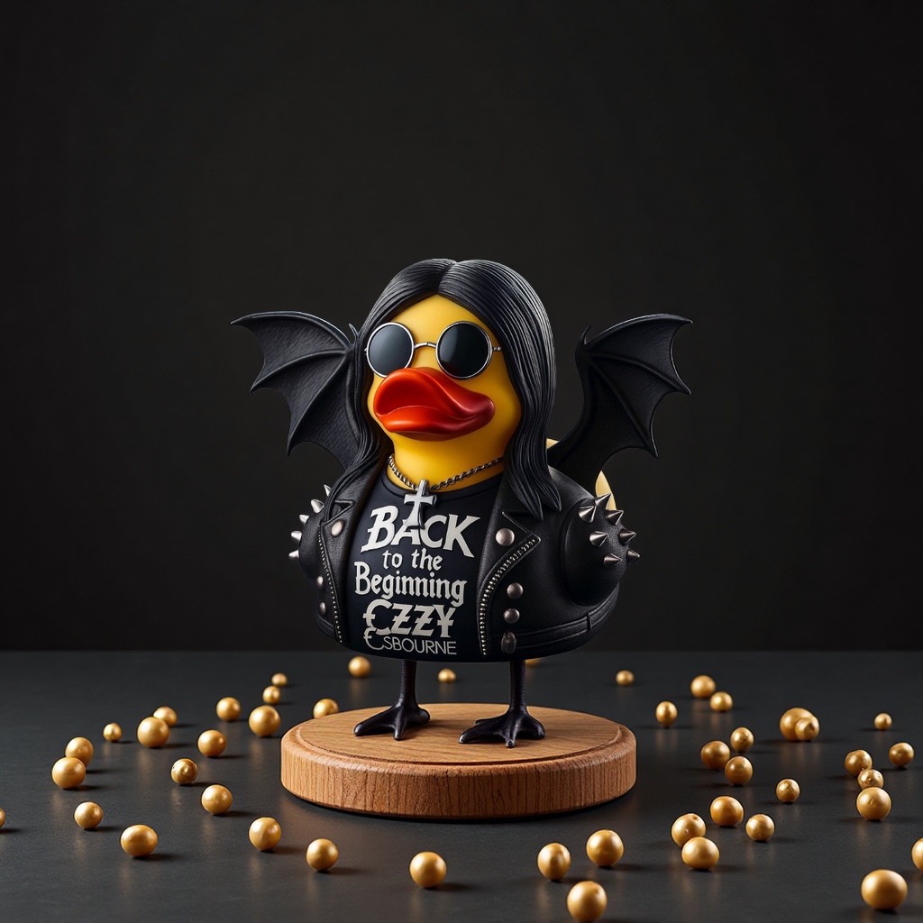 PrinceofDarknessDuck黑暗王子鸭树脂工艺品创意玩具磁力棒新奇特趣味收藏品