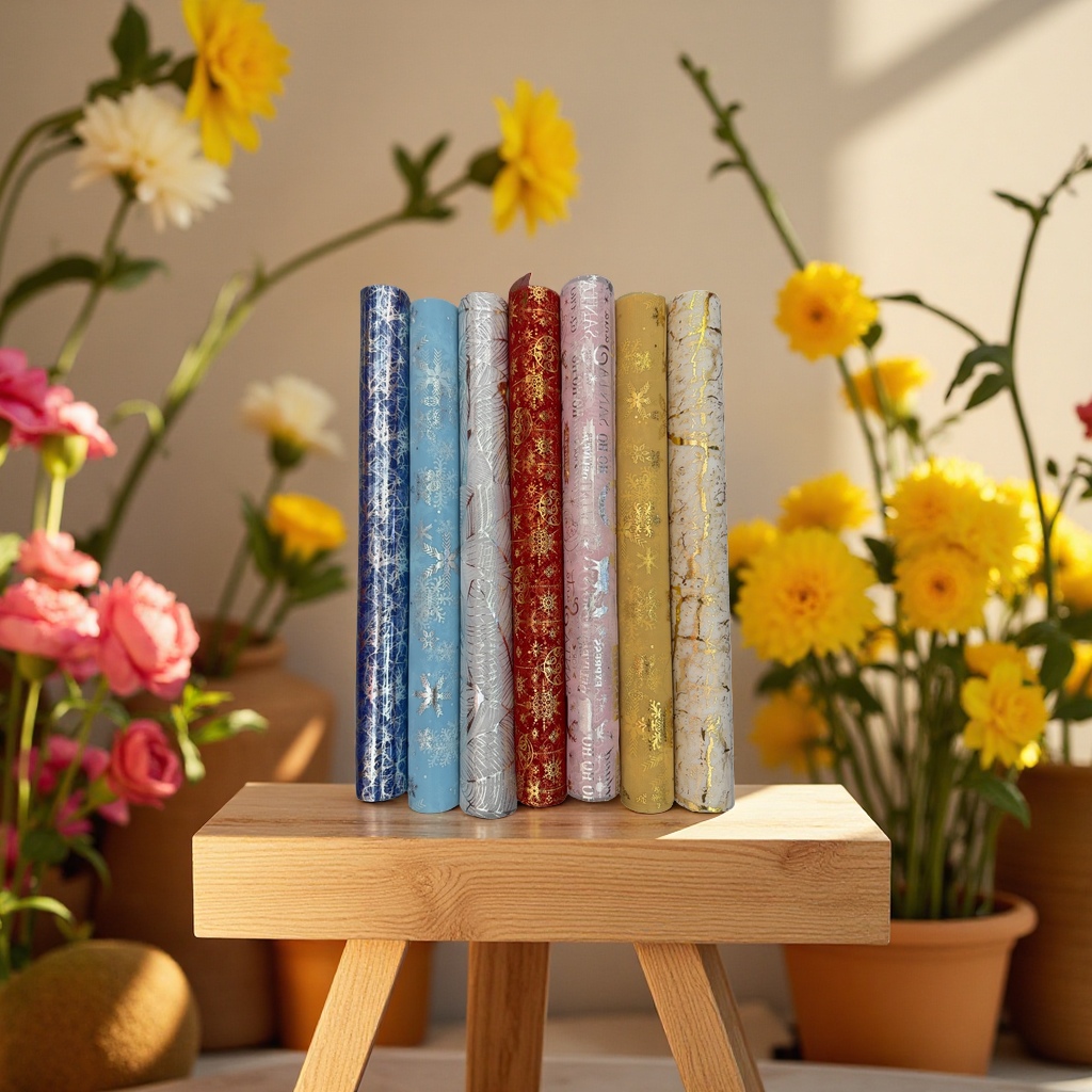 圣诞装饰包装纱烫金纱网布节日装饰材料产品图