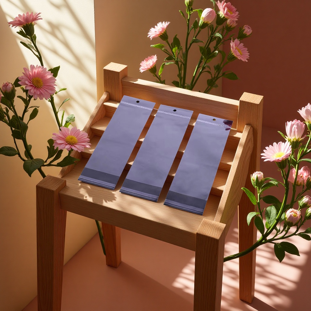 opp packaging bag with card head Specification image