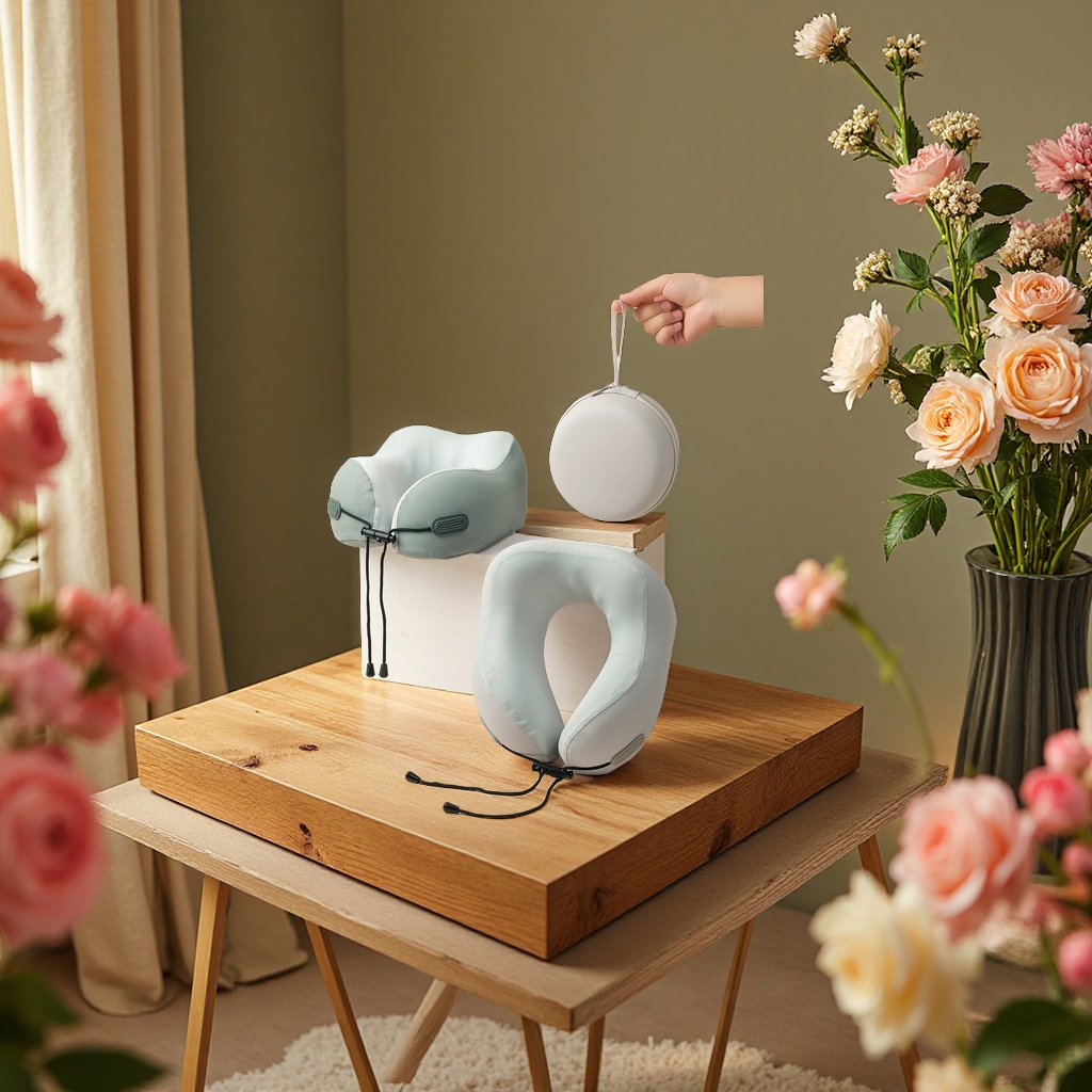 Comfortable U-shaped pillow, cervical neck support pillow, travel nap pillow, multi-functional memory foam pillow for adults and children Specification image