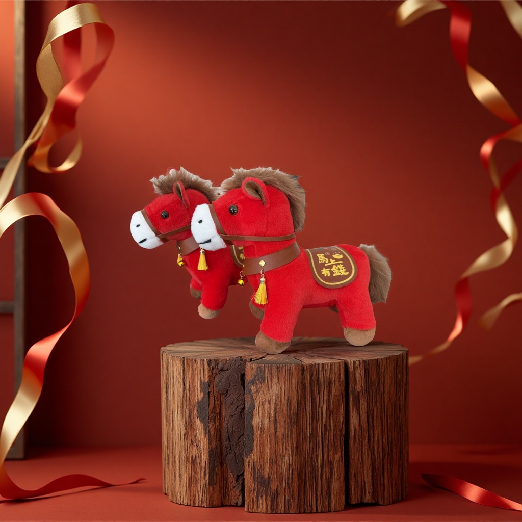 抓娃娃机/抓娃娃机公仔/小熊猫毛绒玩具/毛绒小马/蒙奇奇产品图