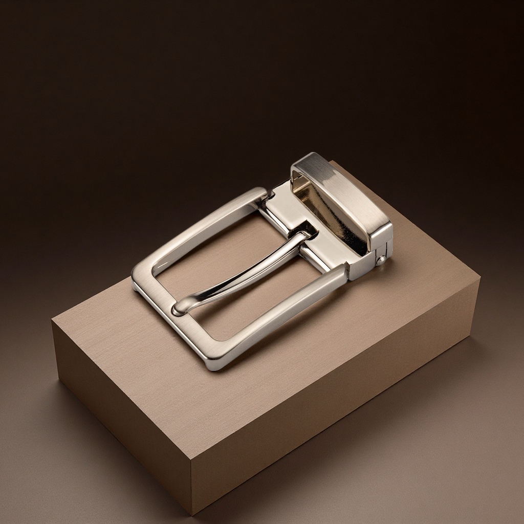 男士简约时尚针扣皮带头3.2宽合金腰带配件裤带扣服装配饰