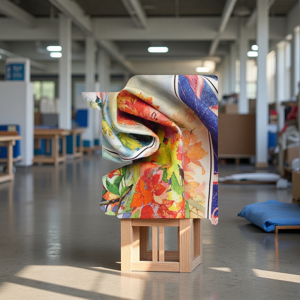 厂家全棉布料数码直喷印花加工专业服装面料纺织皮革扎染布印花工艺