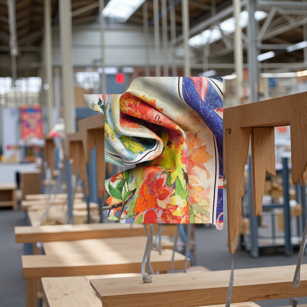 厂家全棉布料数码直喷印花加工专业服装面料扎染布纺织皮革印花工艺