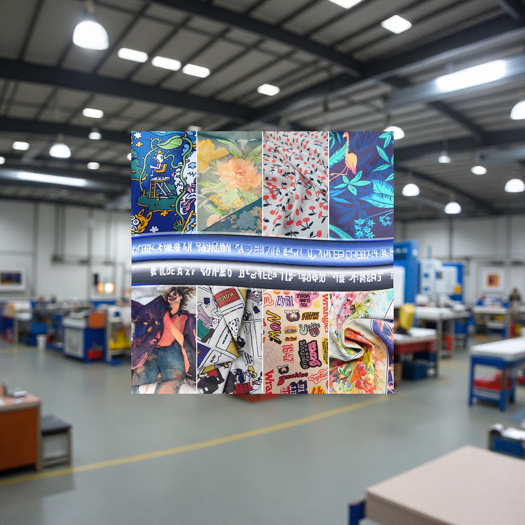 Professional manufacturer of all-cotton fabric digital direct printing processing, specializing in clothing fabric, textile leather, tie-dyed fabric printing technology details Picture