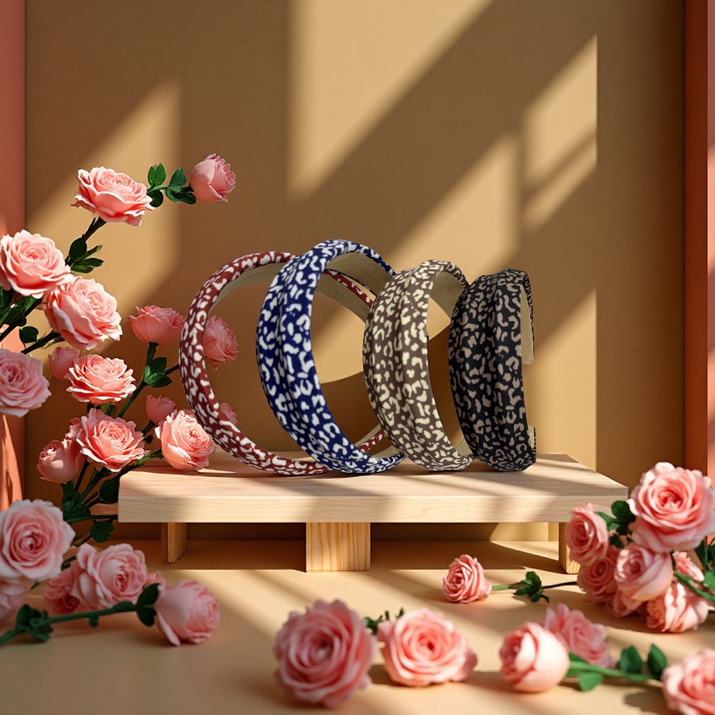 豹纹头箍 时尚百搭发饰弹性发箍发带潮流发夹头饰配饰女款