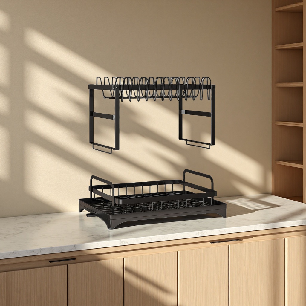 厨房置物架/旋转分格收纳/厨房/厨房整理/旋转置物架白底实物图