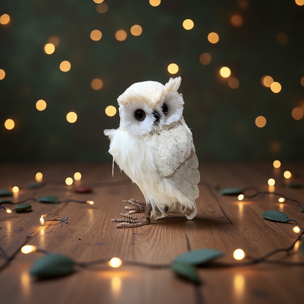 圣诞节装饰猫头鹰摆件圣诞树挂件节日家居布置创意装饰品礼物产品图