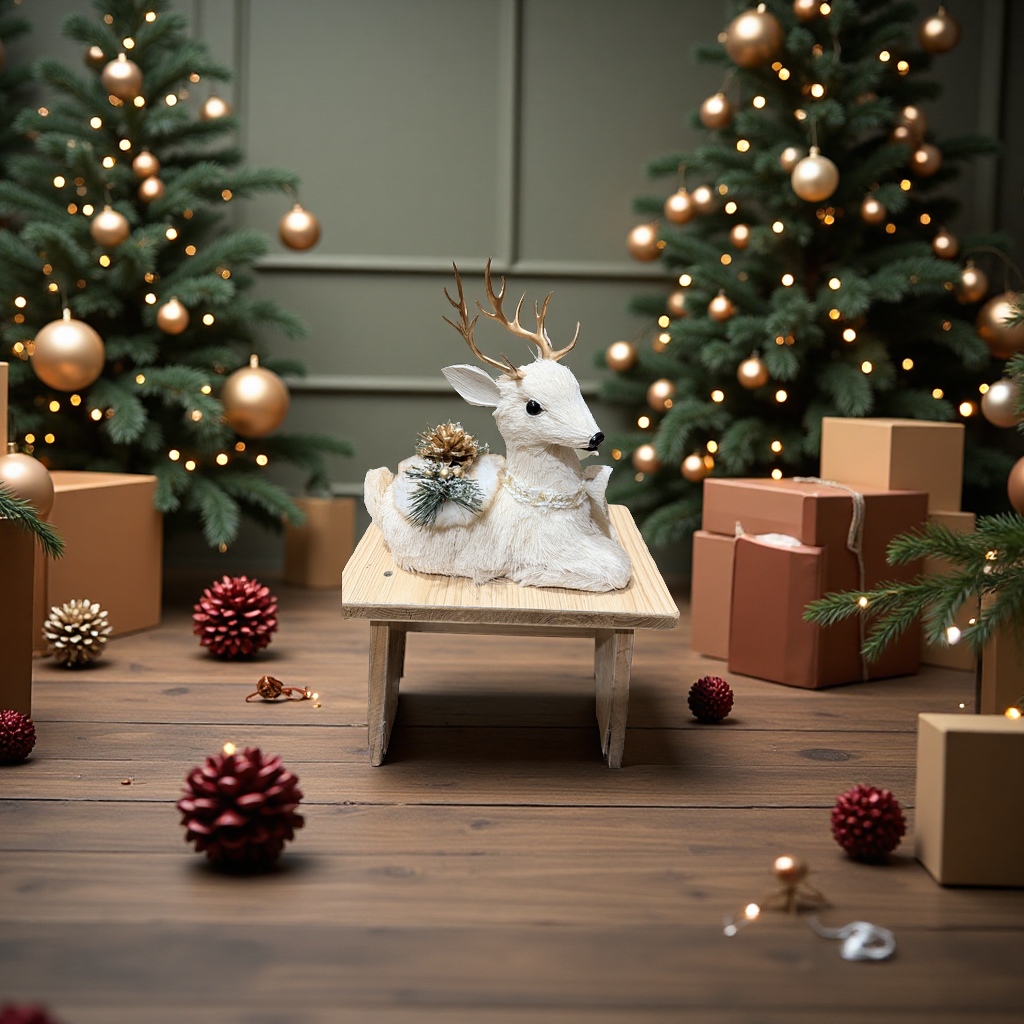 圣诞节装饰品圣诞鹿摆件节日家居装饰圣诞树挂件圣诞节礼物装饰品产品图