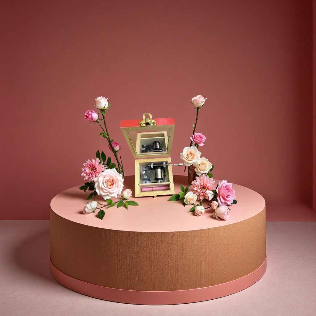 情人节创意礼品音乐盒浪漫送女友情侣伴手礼可留言情侣礼物爱心木质摆件生日礼物新颖别致旅游纪念品细节图