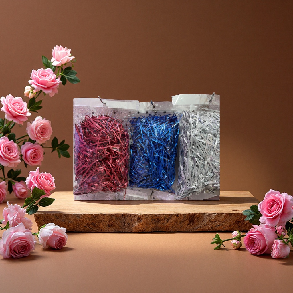 纸丝闪亮填充物装饰品手工DIY包装美化材料多色可选