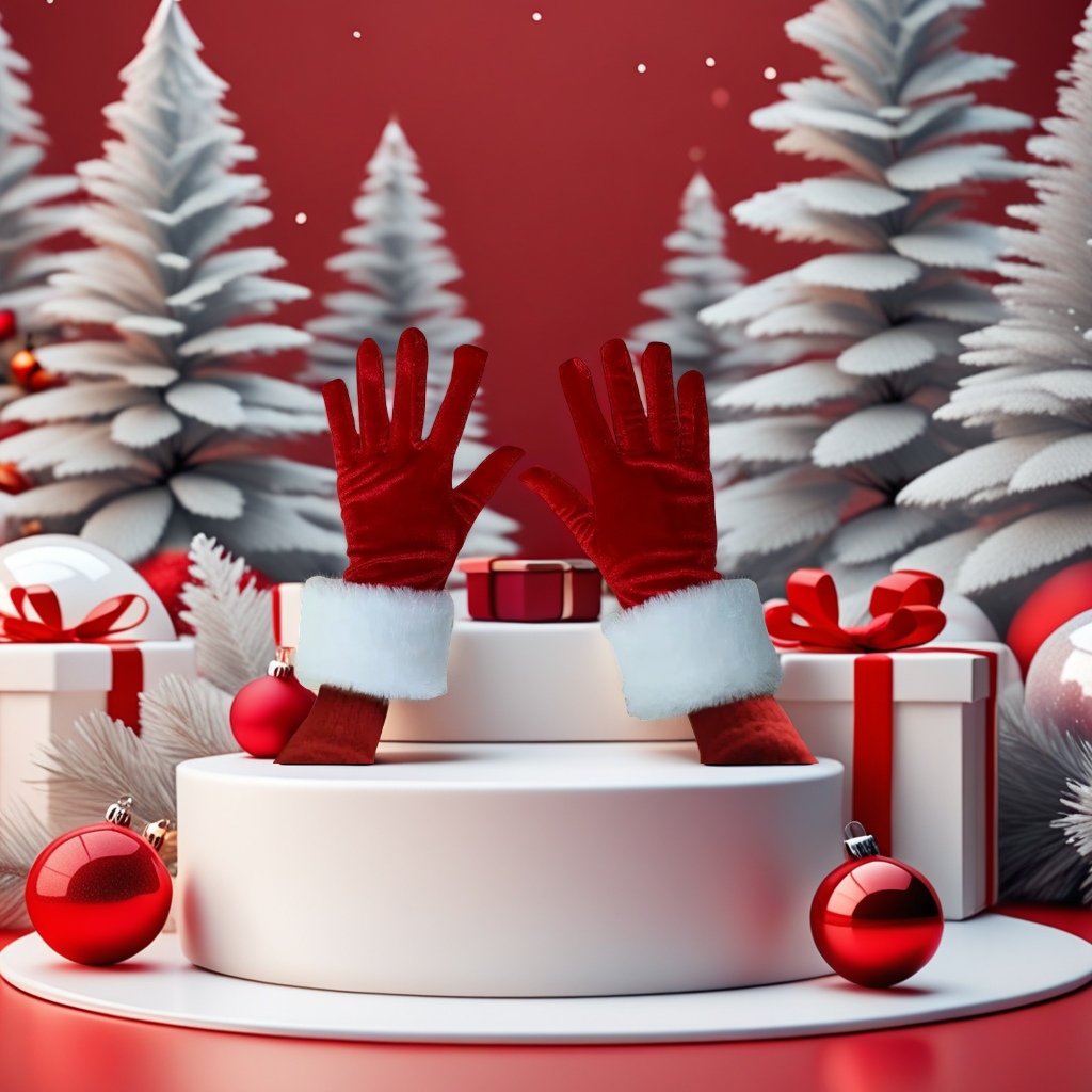 婚庆手套实物图